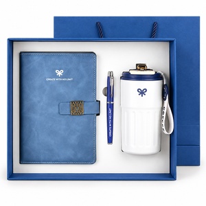 Coffret Cadeau Personnalisé et Sac en Papier, Gobelet à Café 450ml, Carnet, Stylo, Ensemble Cadeau avec Logo, Kit de Bienvenue pour Employés, Faible MOQ - Product Image 1