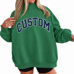 Sweat-shirt oversize à col montant pour femme en tissu polaire de haute qualité, respirant, écologique et anti-rétrécissement, idéal pour un usage décontracté en hiver - Product Image 2