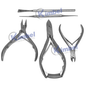 ชุดตัดเล็บเท้าสแตนเลสคุณภาพสูงระดับมืออาชีพ พร้อมที่ดึงหนังส่วนโค้ง สำหรับผู้เชี่ยวชาญด้านเท้า - Product Image 6