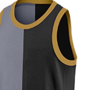 Maillot de basketball sans manches personnalisé, grande taille, unisexe, vêtements de sport OEM, respirant, 100% polyester, anti-humidité - Product Image 5