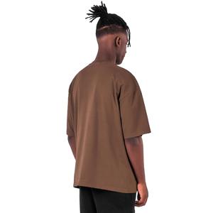 T-shirt décontracté à manches courtes pour homme, coupe ample, uni, de haute qualité, 100% coton, couleur personnalisable - Product Image 3