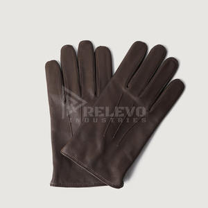 Guantes de Motocicleta de Cuero Vintage con Logotipo Personalizado, MOQ Bajo, Marca Privada, Guantes Retro de Piel de Cabra Perforada para Motociclistas, Venta al Por Mayor - Product Image 1