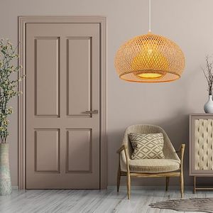 Pantalla de Lámpara de Bambú Natural Minimalista, Tejida a Mano, para Decoración de Interiores, Venta al Por Mayor, Hecha por KingCraftViet - Product Image 6