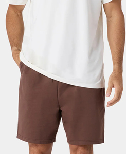 Pantalones Cortos Bermuda de Poliéster Marrón Sólido para Hombre, con Cordón en la Cintura, Bolsillos Delanteros, Logotipo, Estilo Casual, Tejido Transpirable, Cintura Media - Product Image 3