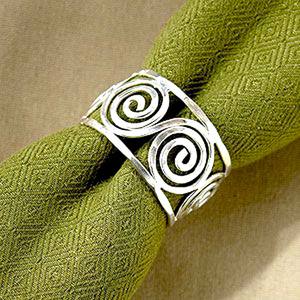 Stainless Steel Heart Shape Silver Vintage Back School Wedding Napkin <b>Ring</b> High Quality Reusable Eco-Friendly Elegant Design - Product Image 6