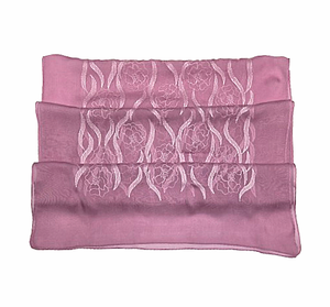 Lac-dyed <b>silk</b>/embroidered <b>scarf</b> - Product Image 1