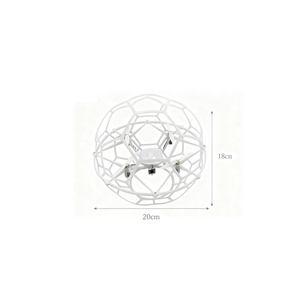 Dron Cuadricóptero de Fútbol con Bola Esférica de 99g y 200mm, Luz LED, Batería de 8min, Control Remoto de 2.4GHz - Product Image 2