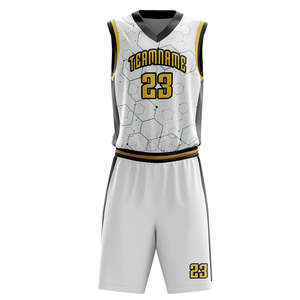 Uniformes de basket-ball réversibles personnalisés, maillots et shorts respirants pour les jeunes, pour l'entraînement et la compétition - Product Image 5