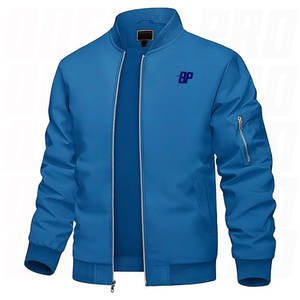 Blouson Bomber d'Hiver Homme Personnalisé avec Logo Brodé, Fournisseur OEM en Gros, Veste de Travail Zippée, Marquage de Marque - Product Image 1