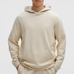 Sweat à capuche texturé personnalisé de haute qualité, en tricot gaufré, vente en gros, décontracté, unisexe, OEM ODM, marque privée - Product Image 1
