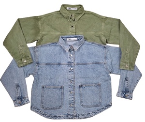 เสื้อยีนส์แขนยาวสำหรับเด็กผู้หญิง, เสื้อยีนส์แขนยาวใส่สบายเสื้อผ้าผ้าฝ้าย100% สำหรับฤดูหนาว - Product Image 1