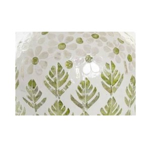 Elegant Shell Inlaid Vase Handmade Decorative Accent - Product Image 4