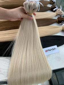 Extensiones de Cabello Remy Teñido de Doble Trama Vietnamita al por Mayor de Nasa Hair, 100g, Colores Oscuros y Claros, Paquetes de 60cm de Largo - Product Image 4