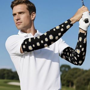 New Seamless Flower Printed Anti-Uv Arm Sleeves for <b>Cycling</b> and Outdoor Activities Spandex Polyester Compression Cooling - Product Image 6