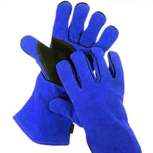 Gants de travail antidérapants robustes, résistants aux coupures, en cuir, pour la sécurité au travail - Product Image 1