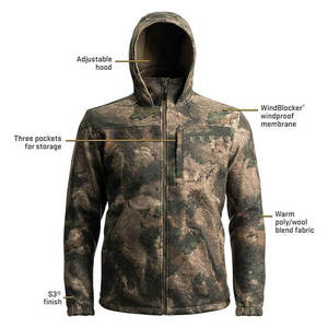 Veste de chasse camouflage personnalisée, imperméable, coupe-vent, pour la chasse en plein air, vente en gros, fabricant OEM ODM - Product Image 6