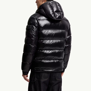 Veste d'hiver personnalisable avec logo, épaisse, coupe-vent et chaude, avec col montant et design à bulles, style hip-hop pour hommes - Product Image 5