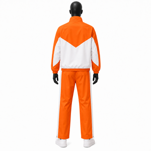 Ensemble de survêtement en nylon de haute qualité pour homme, résistant à l'eau, 2 pièces, jogging décontracté, coupe-vent coloré, vêtements de sport - Product Image 2