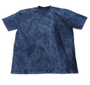 เสื้อยืดโอเวอร์ไซส์ผู้ชายเสื้อยืดซักได้ใส่ได้ทั้งชายและหญิงผ้าดิบแนววินเทจน้ำหนักมากมี220 GSM เหมาะสำหรับใส่ซักและชาย - Product Image 2