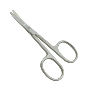 Professional 420 J2 9cm Stainless Steel Baby Nail <b>Scissors</b> High Quality <b>Safety</b> Blunt Curved for Manicure Pedicure Cuticle - Product Image 2