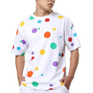 เสื้อยืดโอเวอร์ไซส์แฟชั่น ใส่สบาย ราคาโรงงาน วัสดุคุณภาพดีที่สุด ผ้าฝ้าย 100% ทรงหลวม พิมพ์ลาย เสื้อยืดโอเวอร์ไซส์สำหรับผู้ชาย - Product Image 1