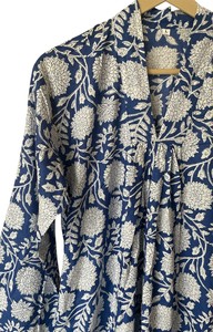 Best Selling Women's Cotton Maxi <b>Dress</b> Handmade <b>Summer</b> Beach Wear Floral Print Eco-Friendly Breathable Soft Casual <b>Boho</b> Daily - Product Image 4