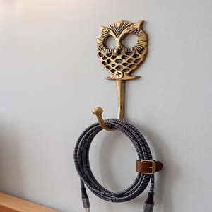 Solid Brass Double <b>Coat</b> Hook Metal Moroccan Entryway Hook & Hanger - Product Image 4