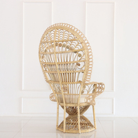 Prix spécial contemporain en osier rotin paon chaise Villa parc balcon salon jardin mobilier d'extérieur salon appartement