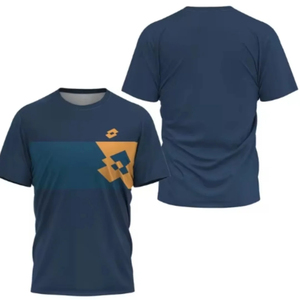 Uniforme de Fútbol Americano Unisex Personalizado con Colores, Cuello Redondo, Manga Corta, Nombre del Jugador, Impresión por Sublimación, Poliéster - Product Image 4