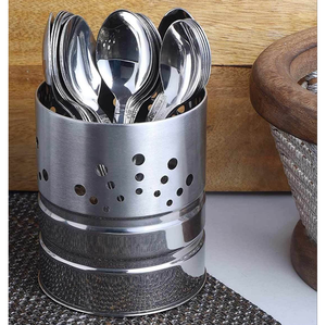 Elegant Round Adjustable Long Handle Stainless Steel Flatware Stand Mirror Polish 30mL Capacity Wedding Custom Premium Quality - Product Image 2