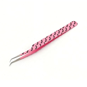 Premium OEM Pink Eyelash Extension Tweezers Stainless Steel Pointed Tip Volume Lash <b>Tool</b> for Professional Beauty - Product Image 1