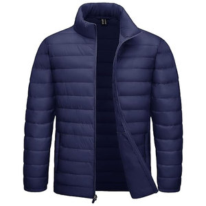 Veste matelassée légère et chaude pour homme, OEM, avec 4 poches, résistante à l'eau et au vent, vêtement décontracté pour l'extérieur - Product Image 1