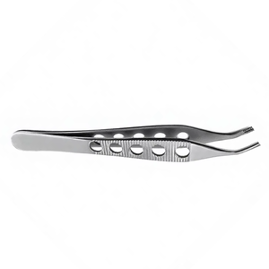 Pince Adson Brown dentaire à trous, courbée, chirurgicale, porte-aiguille à pouce, forceps, kit d'instruments en acier inoxydable CE, manuel - Product Image 4