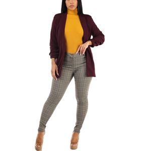 Suéter de punto de cuello redondo de manga larga para mujer con logotipo personalizado recién llegado, prendas de punto para mujer BD para invierno, Jersey de punto con logotipo frontal - Product Image 2