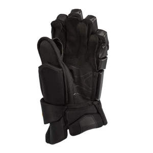 Guantes de Hockey sobre Hielo de Piel Sintética Negra, Unisex, Ligeros, Dedos Completos, Correa de Muñeca Ajustable con Gancho y Bucle, Acolchados - Product Image 2