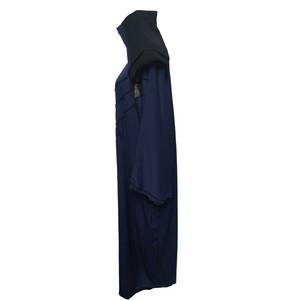 Abaya de Satén Plisado con Paneles Bordados y Adornados, Manga Larga, Silueta Recta, Largo hasta el Suelo, Cintura Natural, Cuello Alto - Product Image 5