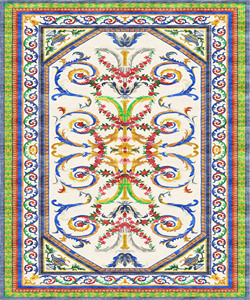 Elegante Juego de Alfombras Geométricas de Lana de Pelo Largo, Suaves, Hechas a Mano, Antideslizantes y Aptas para Mascotas, para Sala de Estar, Dormitorio, Hotel Comercial - Product Image 1