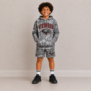 Conjunto de Sudadera con Capucha y Pantalones Cortos de Camuflaje Personalizado, Estilo Deportivo, para Entrenamiento de Béisbol, Ropa Casual Ligera, Uniformes 100% - Product Image 1