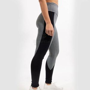 Leggings Deportivos para Mujer, Color Gris y Negro en Contraste, Cintura Alta, para Yoga y Gimnasio, Personalizables - Product Image 2