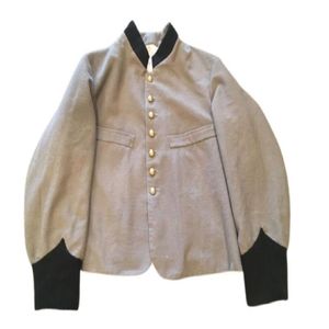 Veste en laine vintage à col montant et boutonnée sur le devant, reproduction américaine historique pour reconstitution historique, style Early Tennessee Shell Jackets - Product Image 1