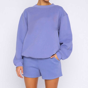 Nouvel Arrivage 2026 – Ensemble Léger Femme 2 Pièces en Tissu Tricoté de Haute Qualité (Sweat-shirt & Short) à Prix Bas et Faible MOQ - Product Image 5