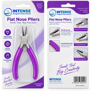Alicates Profesionales de Punta Plana para Joyería, Acero Inoxidable, Precisión para Abalorios, Engarzado, Doblado de Alambre, Herramienta para Manualidades - Product Image 6