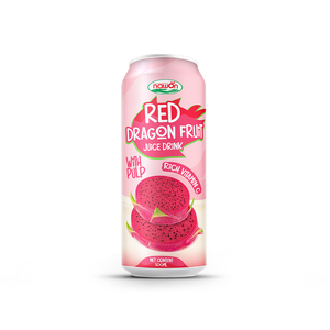 Boisson de jus de fruits du dragon rouge en conserve de 490ml de NAWON purée de jus de fruits et légumes HALAL Vietnam fabricant de boissons OEM/ODM - Product Image 3