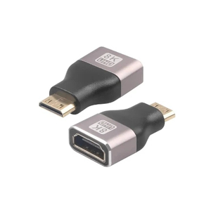 Adaptador Convertidor Mini HDMI Macho a HDMI Estándar Hembra, Chapado en Oro, Plug and Play, para Monitor de Laptop - Product Image 3