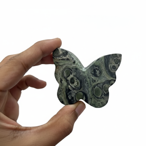 Alas de Mariposa 3D de Jaspe Kambaba Natural al por Mayor, Tallado de Cristal, Piedra Energética, Espécimen Mineral Curativo, Decoración de Oficina - Product Image 3