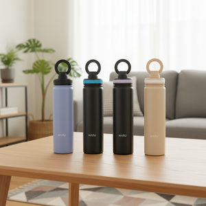 26oz Nordic Design Double Wall SUS 316 Vacuum Portable Bottle Car <b>Cup</b> with Handle Leakproof Spout <b>Lid</b> & <b>Straw</b> - Product Image 1