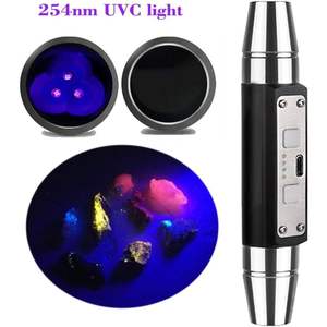 10 Watts UV Yellow 365nM 395nM Amber Jade LED <b>Torch</b> Light IP55 Waterproof Aluminum Alloy USB Rechargeable Camping Flashlight - Product Image 2