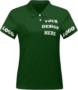 Chemises personnalisées écologiques respirantes 100% coton/polyester pour femmes, logo personnalisé, manches courtes pour le sport - Product Image 6