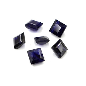 Saphirs bleus naturels de Bangkok, carrés calibrés de 5 mm, pierres précieuses de saphir bleu naturel facettées pour la création de bijoux - Product Image 4