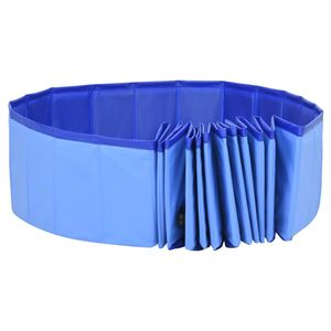 Piscina Pieghevole per Cani in PVC Blu 200 x 30 cm per Cuccioli - Product Image 5